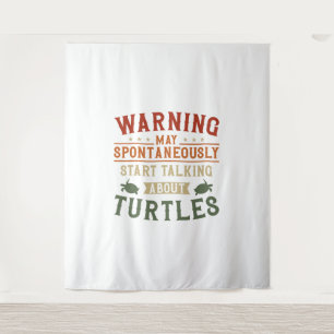 Sea Turtle Tortoise Warning May Tapestry