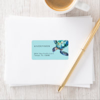 Sea Turtle Tropical Return Address