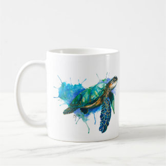 Sea Turtle Watercolor Mug