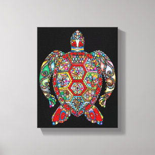 sea turtle wrapped canvas