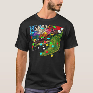 Sea Turtle Xmas Lights Santa Sea Turtle Christmas T-Shirt
