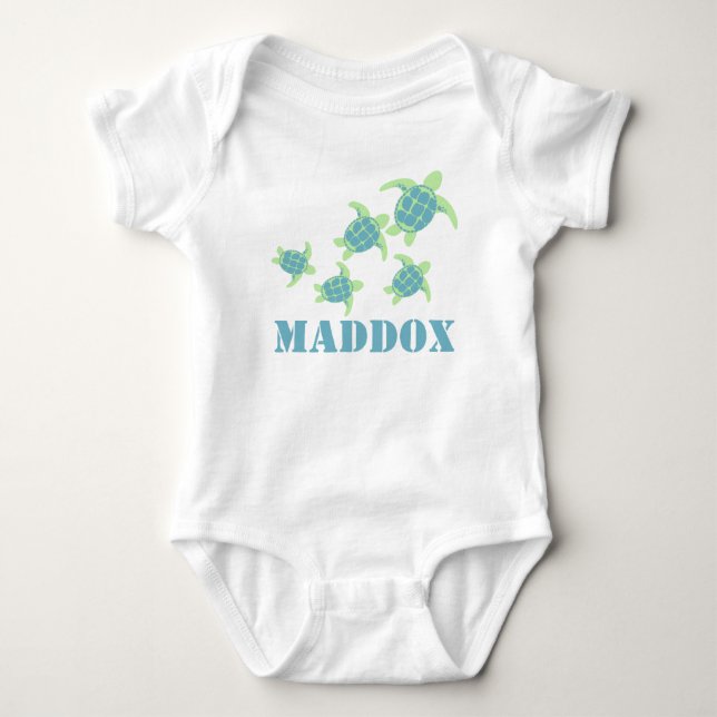 Sea Turtles Baby Bodysuit (Front)