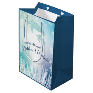 Sea Turtles Baby Shower Under the Sea Medium Gift Bag