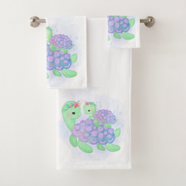 Sea Turtles Bath Towel Set (Insitu)