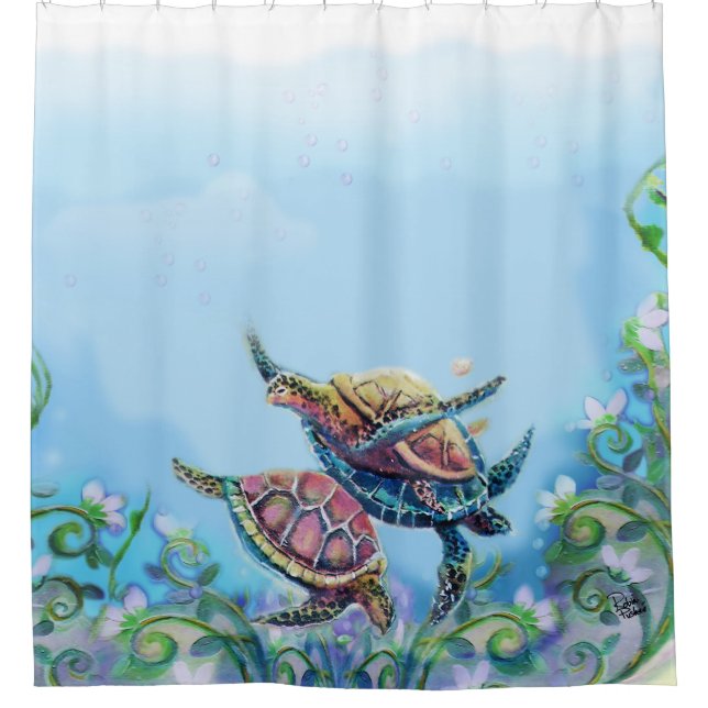 Sea Turtles Bathroom Art (Front)