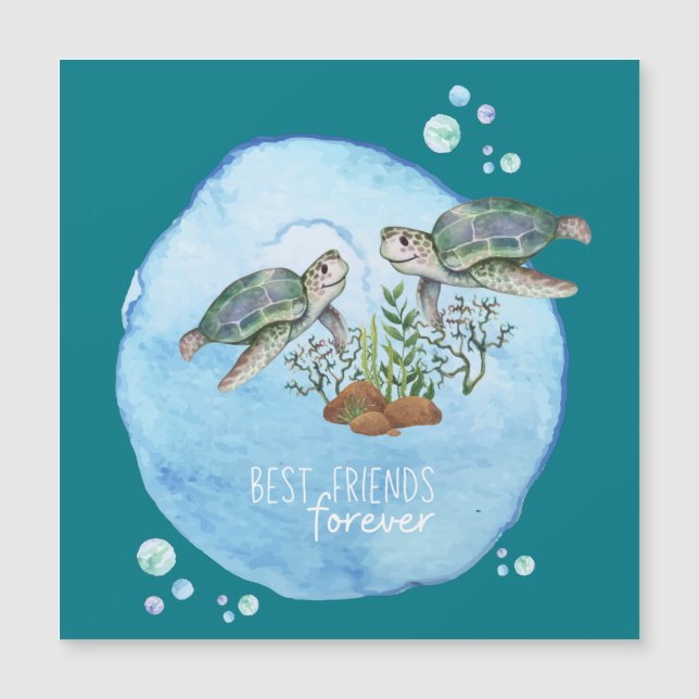 Sea Turtles BFFs - Personalized Best Friends Gifts (Front)