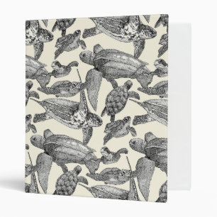 sea turtles black pearl binder