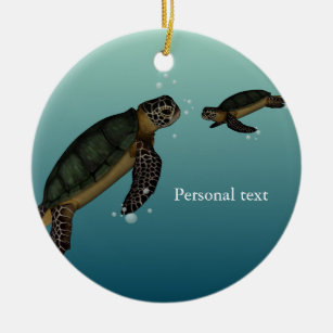 Sea Turtles Ceramic Ornament