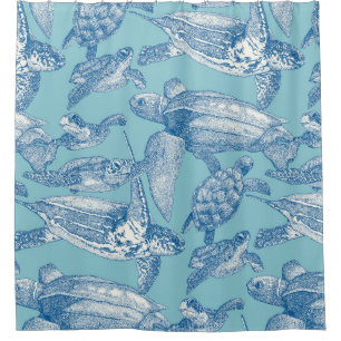 sea turtles cobalt sky blue