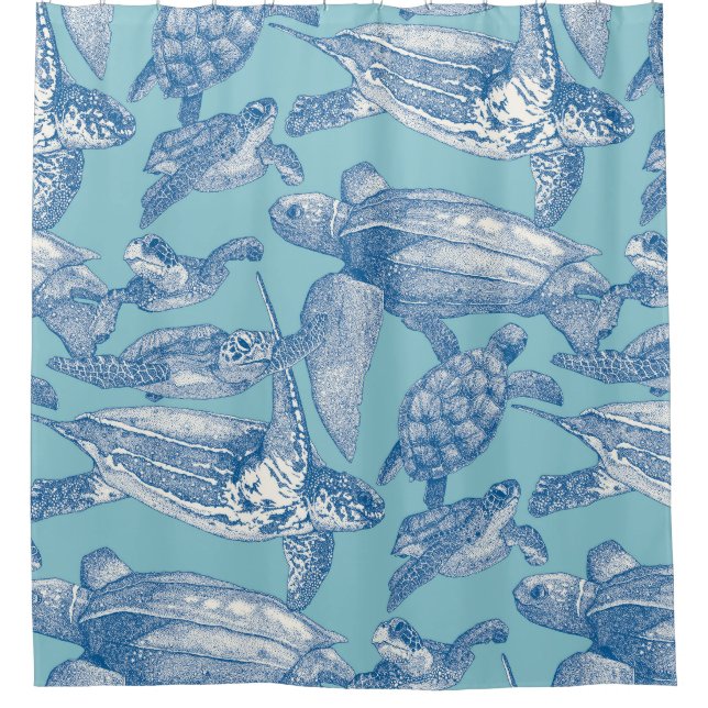 sea turtles cobalt sky blue (Front)
