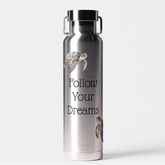 Sea Turtles Dream Water Bottle (Front)