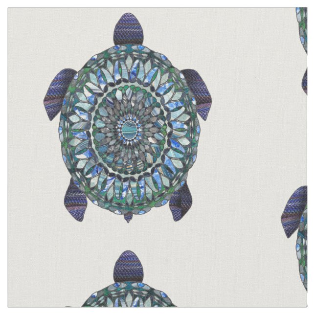 Sea Turtles Fabric (Close Up)