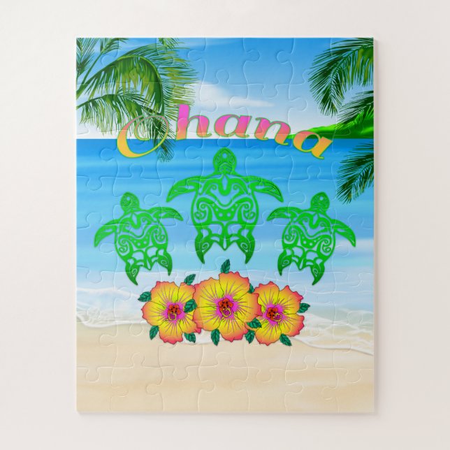 Sea Turtles Hawaiian Honu Jigsaw Puzzle (Vertical)