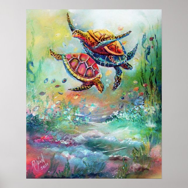 Sea Turtles Poster (Front)