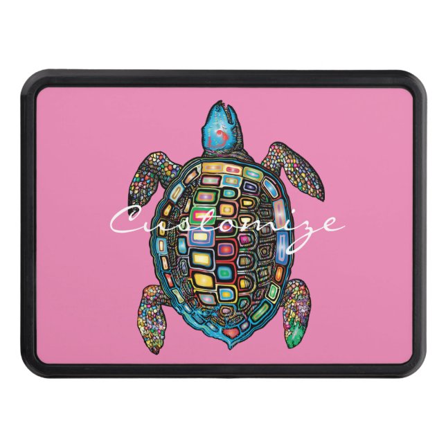 Sea Turtles Thunder_Cove Trailer Hitch Cover (Front)