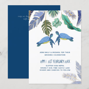 Sea Turtles Wedding Blue Yellow