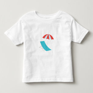 Sea umbrella chair toddler t-shirt