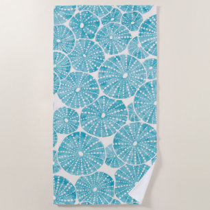 sea urchin hawaiian uni beach towel