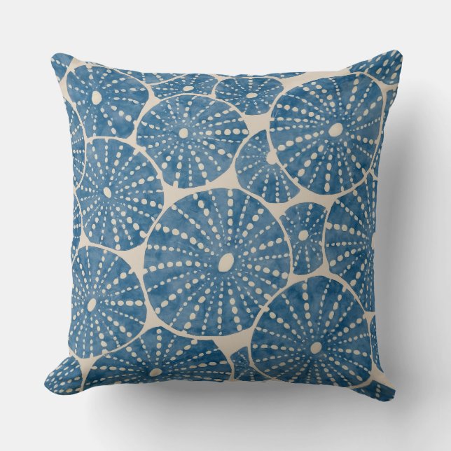 sea urchin hawaiian uni throw pillow (Front)