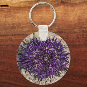 Sea Urchin Ocean Beach Holiday Summer Souvenir Keychain