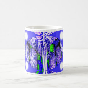 Sea urchins in moonlight coffee mug