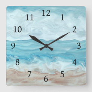 Sea View 267 Square Wall Clock
