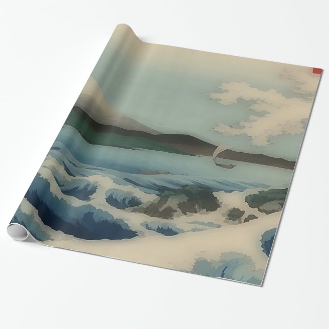 Sea view from Satta Point Wrapping Paper (Unrolled)