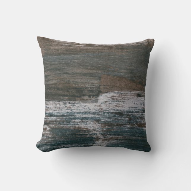 Sea Wall II Throw Pillow (Front)