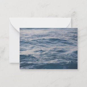 Sea water closeup card