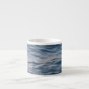 Sea water closeup  espresso cup