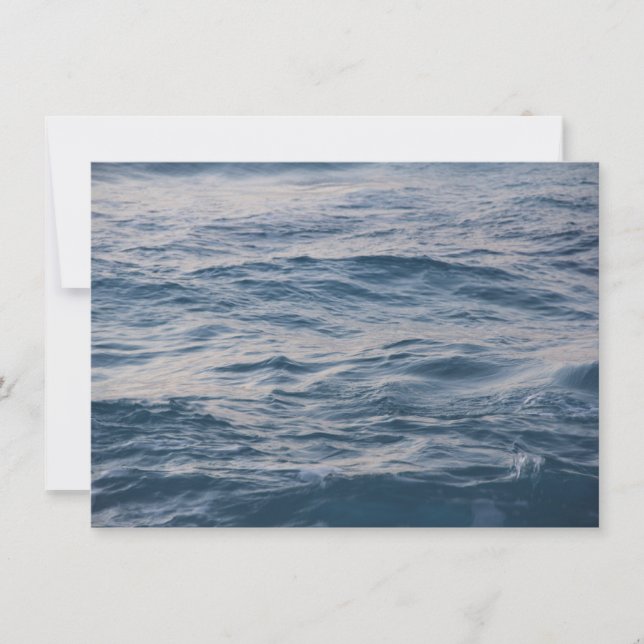 Sea water closeup invitation (Front)