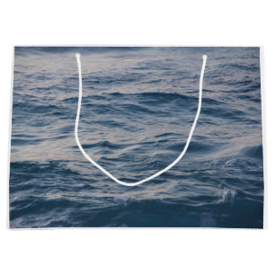 Sea water closeup large gift bag
