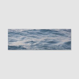 Sea water closeup name tag