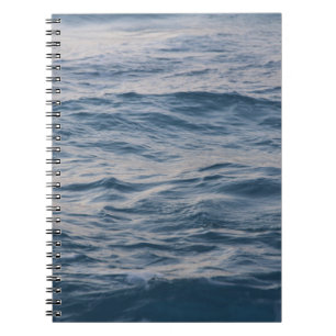 Sea water closeup notebook