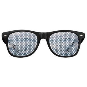Sea water closeup retro sunglasses