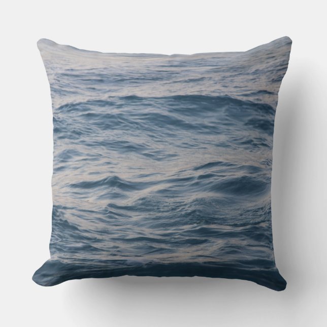Sea water closeup  throw pillow (Front)