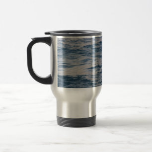 Sea water closeup travel mug