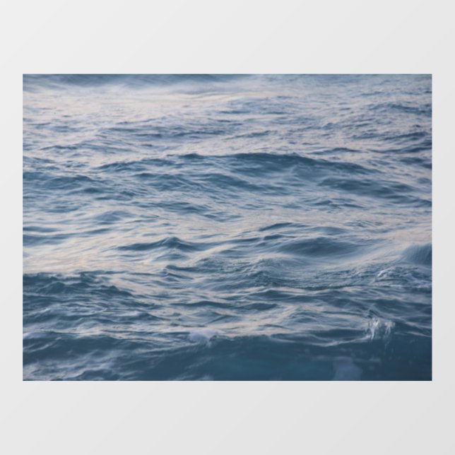 Sea water closeup  window cling (Sheet)