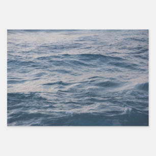Sea water closeup wrapping paper sheet