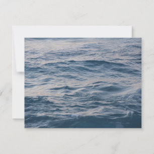 Sea Water Ripple Close-Up Photo Save The Date