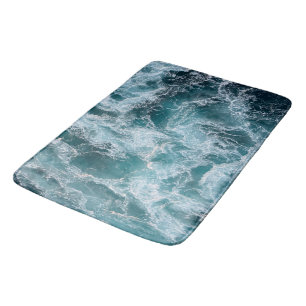 Sea water ripples bath mat