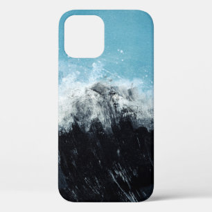 Sea wave. Hand painted illustration iPhone 12 Case