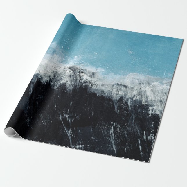 Sea wave. Hand painted illustration Wrapping Paper (Unrolled)