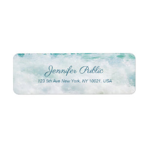 Sea Waves In Oil Handwritten Script Text Return