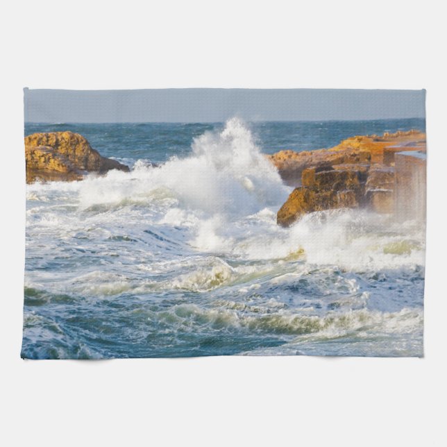 Sea waves kitchen towel (Horizontal)