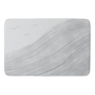 Sea Waves Kitchen Towel Placemat Bath Mat