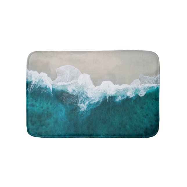 Sea Waves - Maldives Shore Bath Mat (Front)
