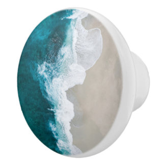 Sea Waves - Maldives Shore Ceramic Knob