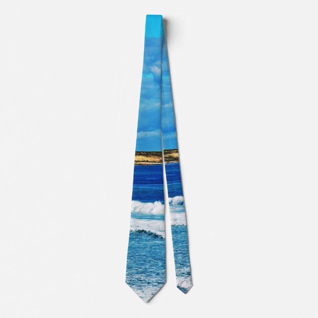 Sea Waves On The Ocean, Tie (Front)
