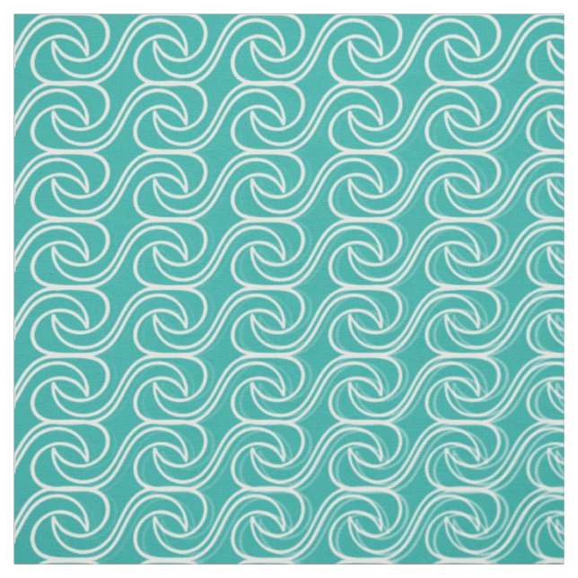 Sea Waves Pattern  Fabric (Swatch)